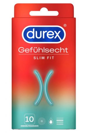 Durex erittäin ohuet Slim Fit kondomit 10kpl