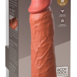 8" Dual Density silikoninen tekopenis - King Cock Elite