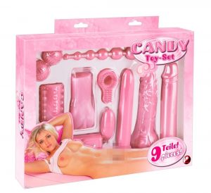 Candy Toy-Set – 9- osainen setti vaaleanpunaisia rakkausleluja