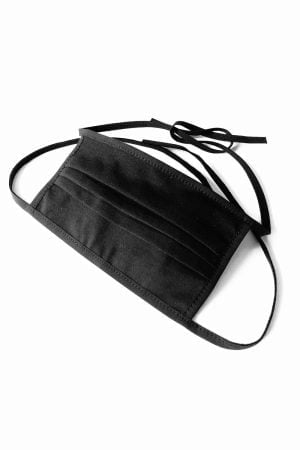 Cotton mask 2-layers  to bind and with filter pocket black  - STANDARD 100 by OEKO-TEX