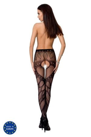 open tights S007 white by Passion Erotic Line