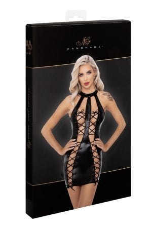 unadulterated sex appeal. It has a double lace-up front and the back completely unzips. Truly the ultimate sexpot dress.