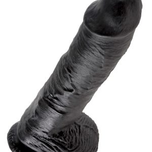 King Cock 10 inch Balls Black