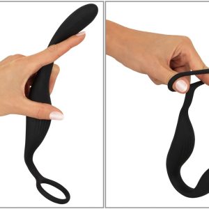 Black Velvets Cock ring w butt