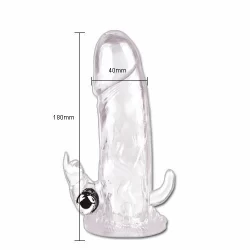 Alternative view of Baile Brave Man Extension Rabbit - Multifunction Sleeve with Vibrating System