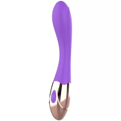 Alternative view of Womanvibe Sunny Rechargeable Silicone Dual-Motor Vibrating Device Lilac/Gold