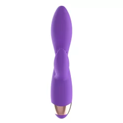 Alternative view of Womanvibe Donna Rechargeable Silicone Dual Motor Massager Lilac-Gold