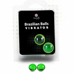 Secretplay Vibra Brazilian Balls Set - 2-Piece Melting Lubricant Capsules