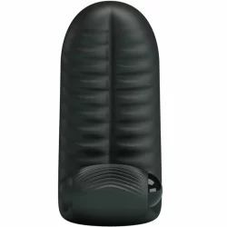 Alternative view of Pretty Love Abbott Black Intimate Finger Device Textured Silicone