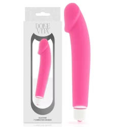 Alternative view of Dolce Vita Silicone Intimate Massager Pink 158mm Waterproof 7 Modes