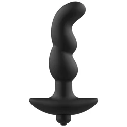 Alternative view of Addicted Toys Anal Massager Model 2 - Black, Vibrating Silicone, 8x1.5cm