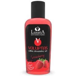 Intimateline Luxuria Voluptas Edible Warming Massage Gel Strawberry 100ml
