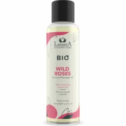 Intimateline Luxuria Bio Wild Roses Massage Oil 100ml - Natural Care