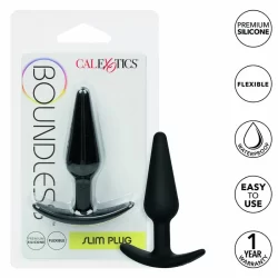 Alternative view of CalExotics Boundless Slim Plug Silicone Flexible 7.5cm Black