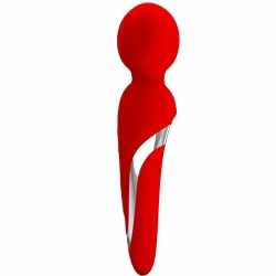 Alternative view of Pretty Love Walter Vibrating Wand Red - 7 Modes, Silicone, USB Rechargeable