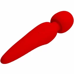 Alternative view of Pretty Love Meredith Massager 12 Modes Red - Waterproof Silicone, 21.5 cm