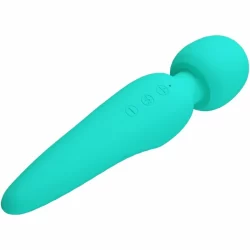 Alternative view of Pretty Love Meredith Rechargeable Silicone Massager Aqua Green 21.5cm