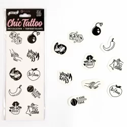Alternative view of Secret Play Spicy Collection Set - 10 Temporary Tattoos, Multicolored