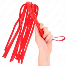 Alternative view of KINK Simple Red Whip 45 cm - Durable Faux Leather, Ergonomic Handle