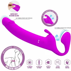 Alternative view of Pretty Love Zanini Wireless Dual-Action Intimate System Purple Silicone