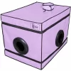SECRET DOME Kink Club LA NICHE Cabin Purple 85x60x60 cm with Accessories - Asu ja Lelu