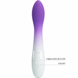 Alternative view of Pretty Love Bishop Curved Stimulation Device 30 Modes Purple Silicone
