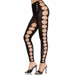 Alternative view of Leg Avenue Seamless Strapless Opaque Stockings Black, One Size
