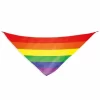 Pride Rainbow Flag Triangular Cotton Scarf 50x50 cm - Vibrant Accessory - Asu ja Lelu