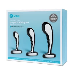 Alternative view of b-Vibe Stainless Steel Training Set - 3-Piece Prostate Plug Kit