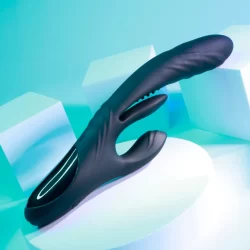 Alternative view of Playboy Pleasure Rapid Rabbit Black - Multi-Action Intimate Device, 10"