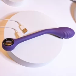 Alternative view of Playboy Pleasure Spot On Flexible Vibrator Acai, 8.9'' Silicone USB