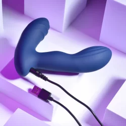 Alternative view of Playboy Pleasure Pleasure Pleaser Navy - Warming Silicone Intimate Device
