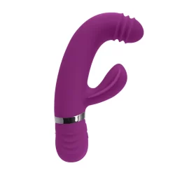 Playboy Pleasure Tap That Vibrator Purple - 9-Speed Curved Silicone Model