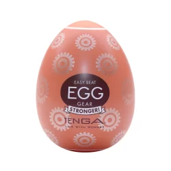 Tenga Egg Gear II - Single Intimate Device, Brown, Compact Size