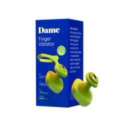 Alternative view of Dame Fin 2.0 Citrus - Compact Intimate Finger Device, Waterproof, USB-C