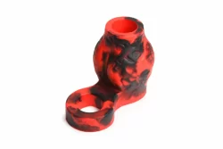 XR Brands Hell Hound Silicone Ball Stretcher Sleeve Red 68.6mm