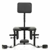 XR Brands Pleasure Throne Adjustable Support Chair Black Vegan Leather - Asu ja Lelu