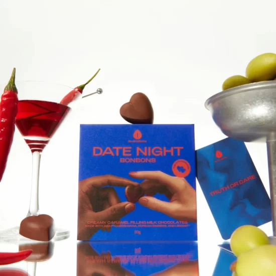 Alternative view of The Oh Collective Date Night Bonbon Caramel Chocolate 4pcs With Botanicals