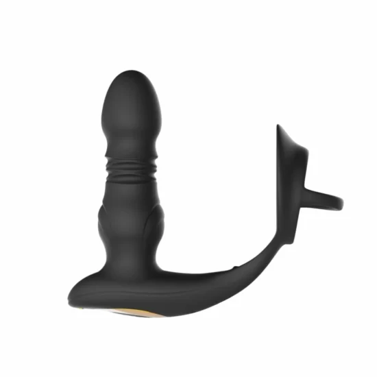 Alternative view of HoneyPlayBox Cyrus Pro Thrusting Anal Massager Black Silicone App-Controlled