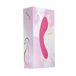 Swan Wand Intimate Massager Pink - Dual Motor, Waterproof, USB Rechargeable