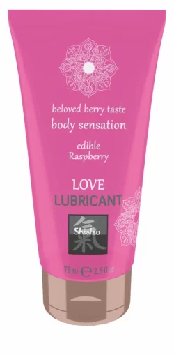 Love Lubricant Water-Based Gel Edible Raspberry 100ml