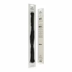 Ouch! Faux Leather Impact Tool Black - Ergonomic Grip, Wrist Loop