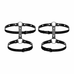 Alternative view of Bedroom Fantasies Adjustable Thigh Harness Black Secure Buckle System