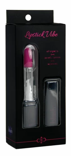 Alternative view of Rosy Touch Lipstick Compact Vibrating Device, Discreet Pink Mini Model