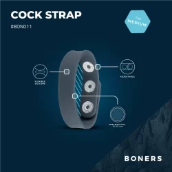 Alternative view of Boners Adjustable Silicone Strap S/M - Flexible Intimate Band