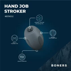 Alternative view of Boners Flexible Intimate Training Device with Textured Interior, Clear