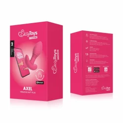 Alternative view of EasyConnect Axel Pink App-Controlled Vibrating Anal Device, Silicone