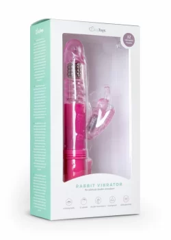 Alternative view of Easytoys Pink Butterfly Vibrator Multi-Speed Waterproof Model