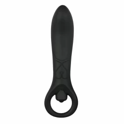 Pretty Love Anal Plug Silicone Black Vibrating Massager 12 cm