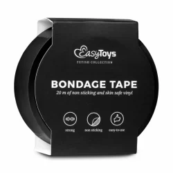 Alternative view of EasyToys Bondage Tape Black 20m - Multi-Functional Restraint System